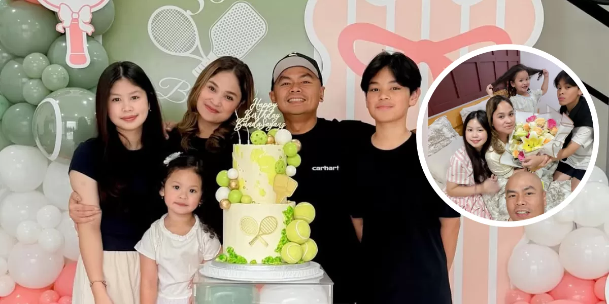 Wendi Cagur merayakan ulang tahun istrinya, Retvi Ayunatasya, bersama anak-anak dalam momen hangat penuh keakraban. (Instagram/wendicagur)