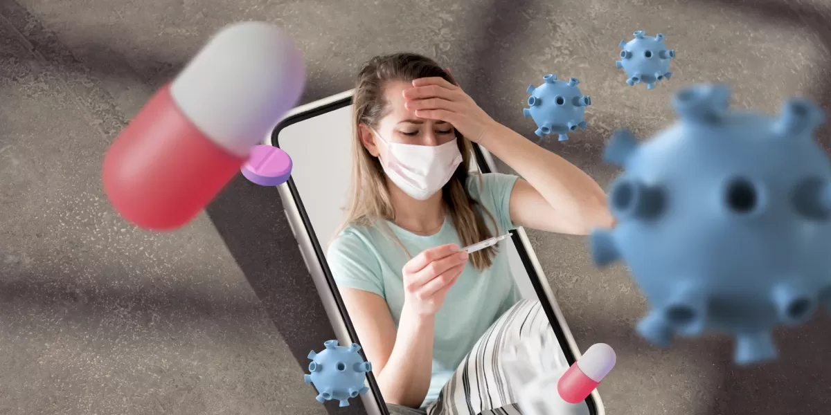 Ilustrasi seseorang yang mengalami gejala &ldquo;Super Influenza&rdquo;.  (Freepik/freepik)