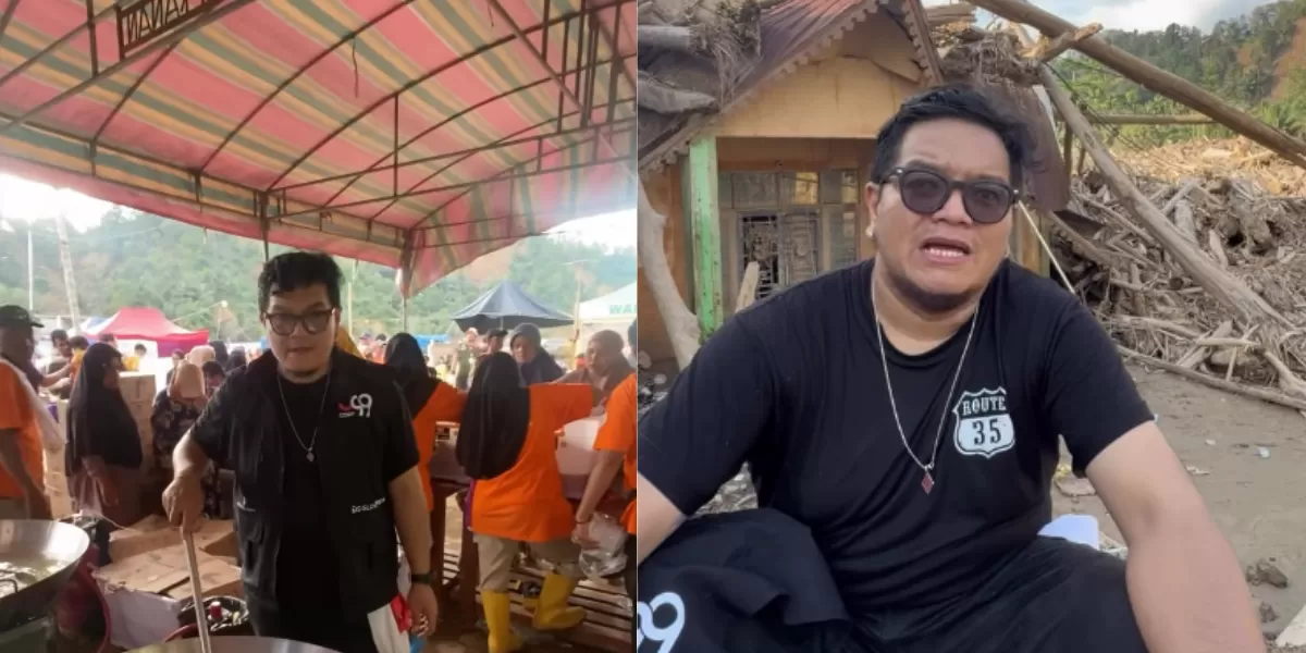 Chef Togap membagikan pengalaman di daerah bencana. (Instagram.com/togap.mci12)
