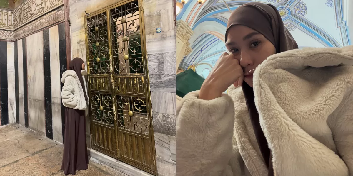 Potret Zaskia Adya Mecca yang sedang berada di tengah-tengah makam para Nabi di Palestina. (Instagram/zaskiadyamecca)