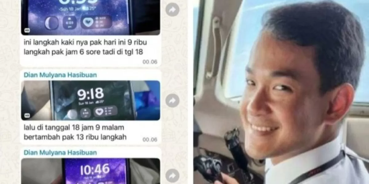 Co-pilot Farhan dan catatan smartwatch yang terhubung ke iPhone  (X @AlwiHusin)