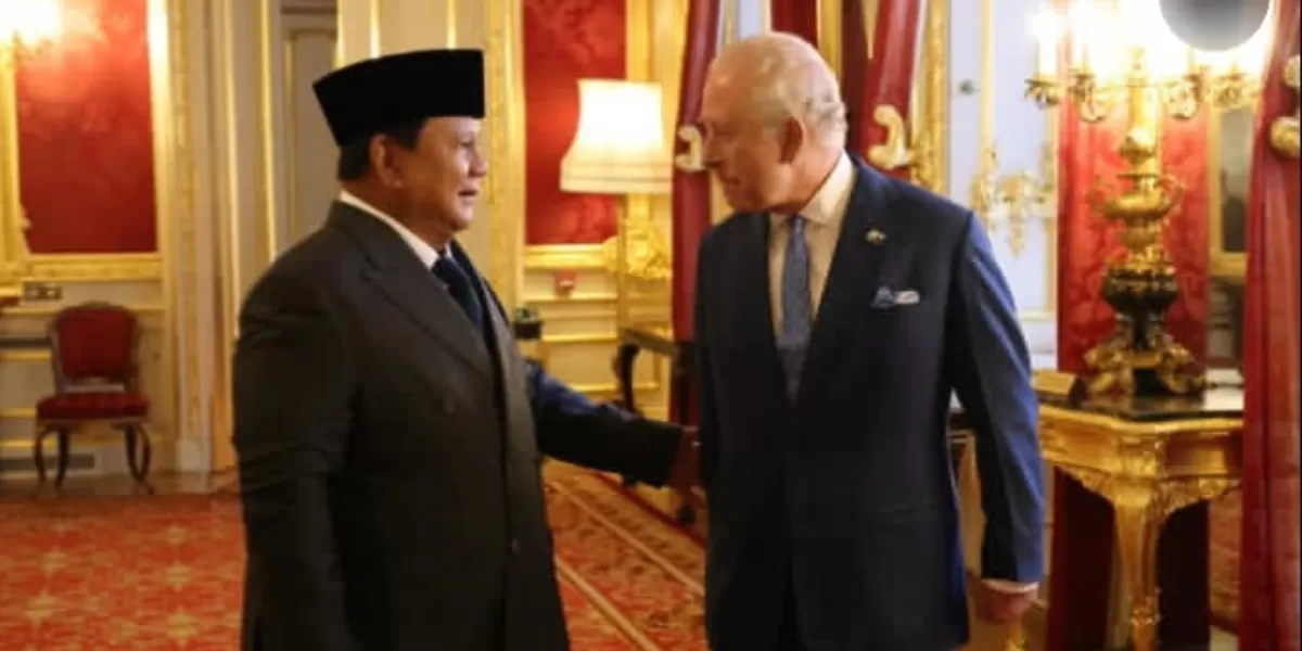 Prabowo dan Raja Charles lll  (Instagram @prabowo)