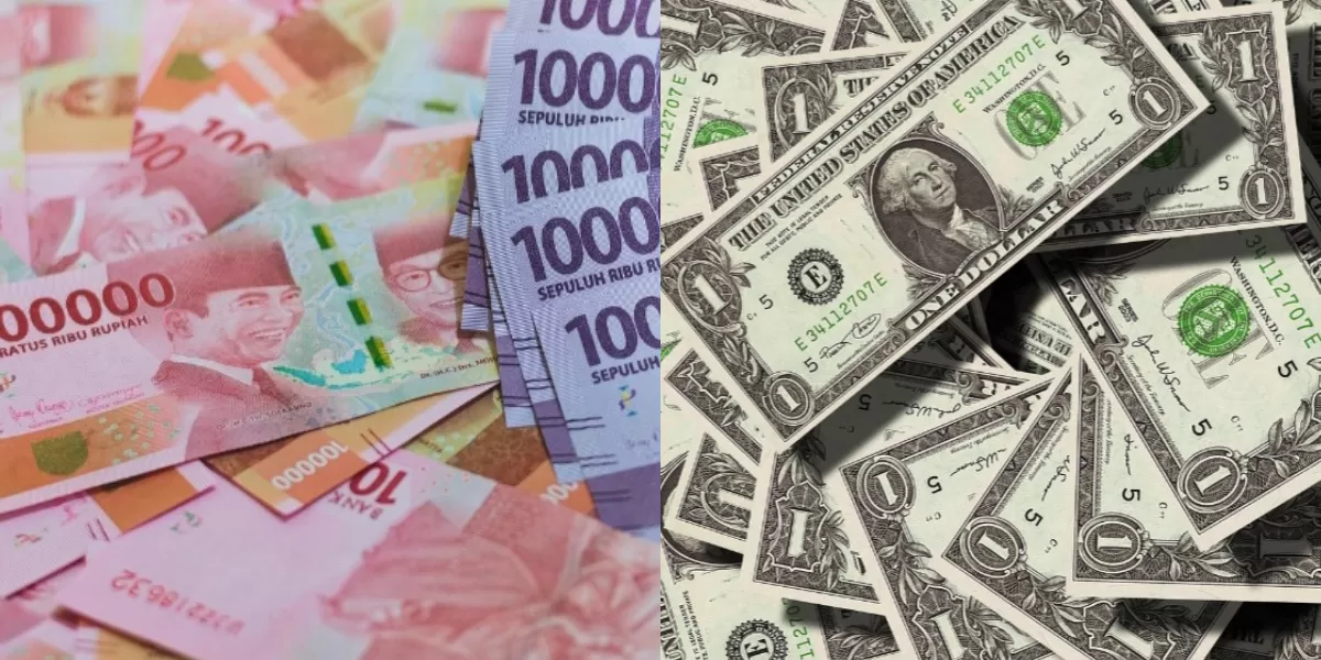 Ilustrasi perbandingan rupiah terhadap dolar  (Pixabay IqbalStock)