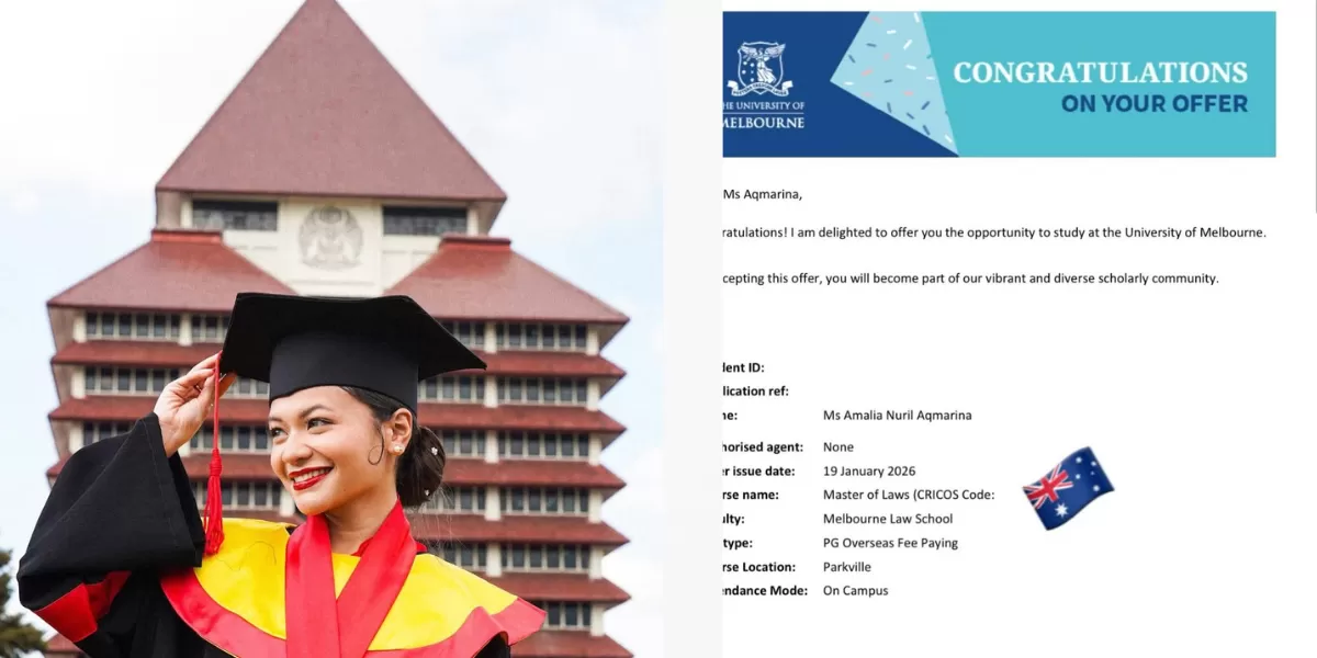 Selamat! Amel Carla diterima kuliah S2 Hukum di Universitas Melbourne, Australia. Ternyata kedua kakaknya juga lulusan kampus luar negeri! (Instagram/amelcarla)
