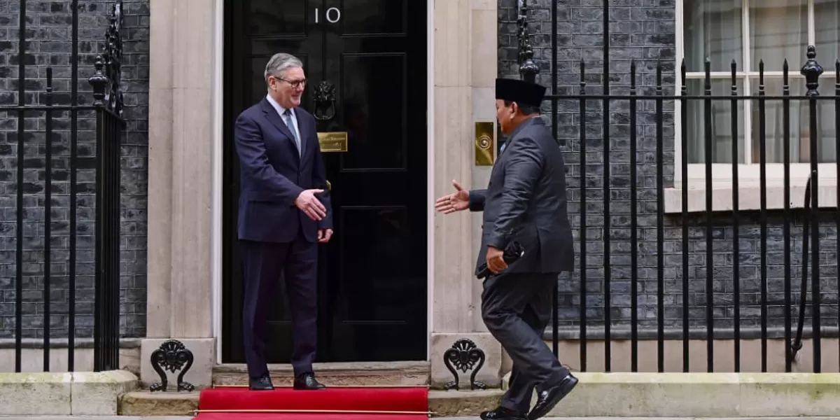 Presiden Prabowo Subianto disambut hangat dalam kunjungan kenegaraan di Inggris.  (X/KemensetnegRI)