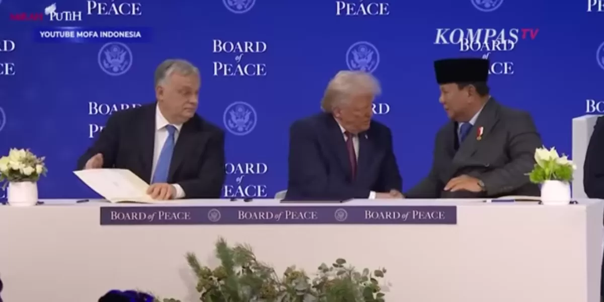 Prabowo usai tanda tangani  Board of Peace  (Instagram @prabowo)