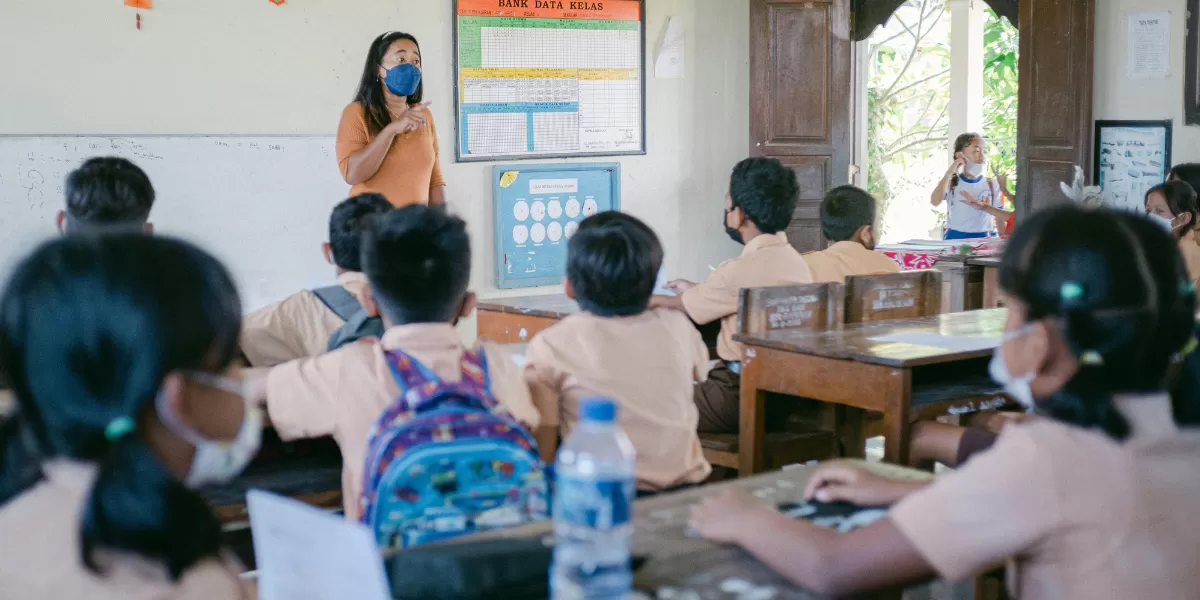 Ilustrasi guru honorer di sebuah sekolah. (Pexels/Agung Pandit Wiguna)