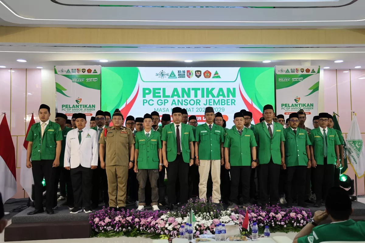Pelantikan GP Ansor Jember. (Dok Diskominfo Jember)