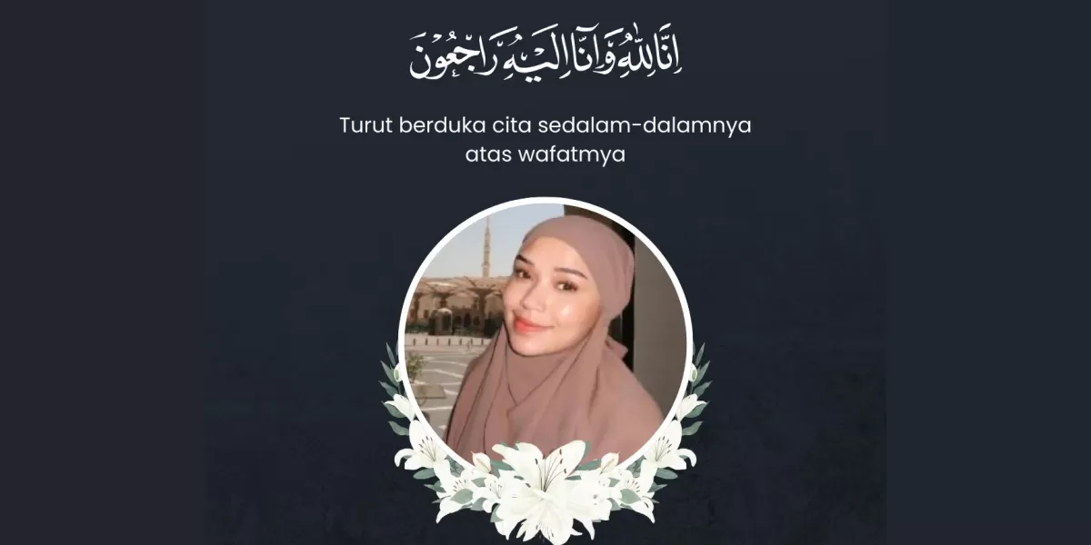 Poster ucapan duka Lula Lahfah. (X/mahakersa)