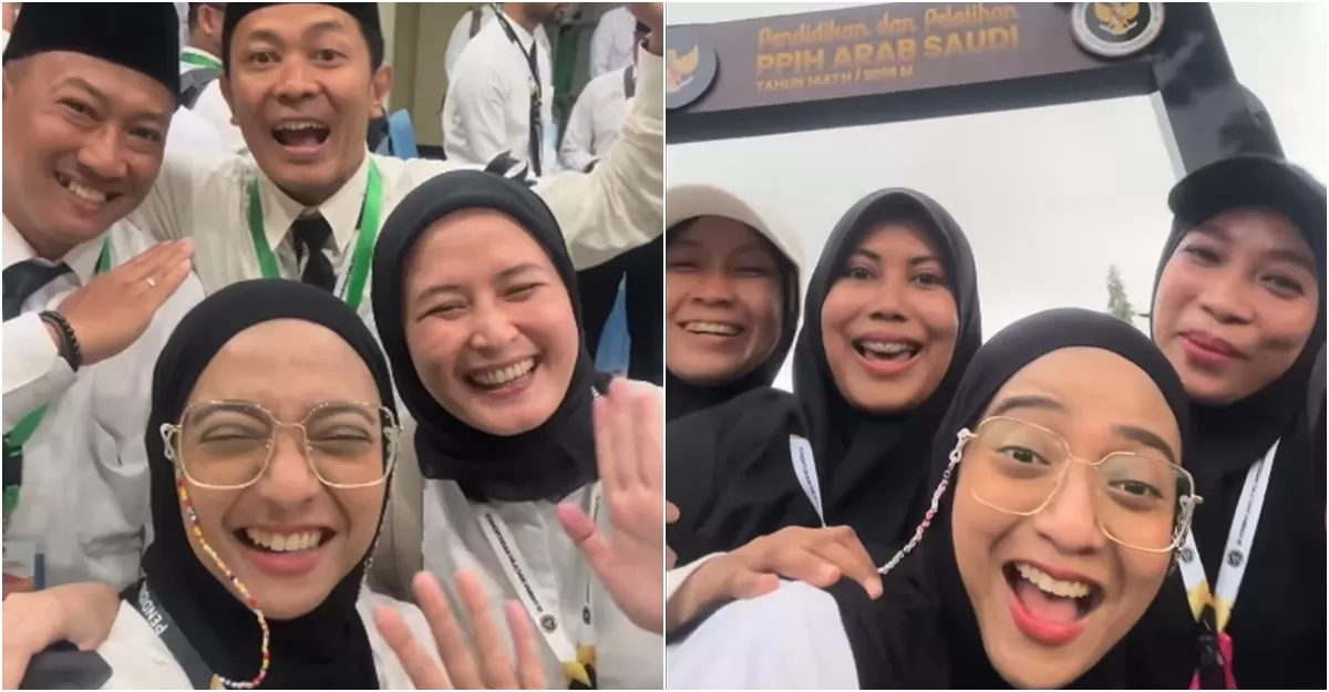 Potret Chiki Fawzi yang berkesempatan jadi petugas Haji 2026, mengikuti pelatihan dan diklat PPIH bersama ribuan peserta (Instagram/chikifawzi)