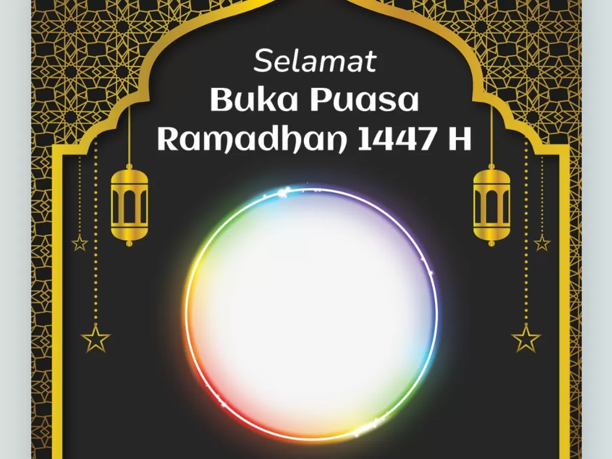 Twibbon menyambut Ramadhan 2026/1447 Hijriah. (Twibbonize.com/reviewsteknologiku.tech)