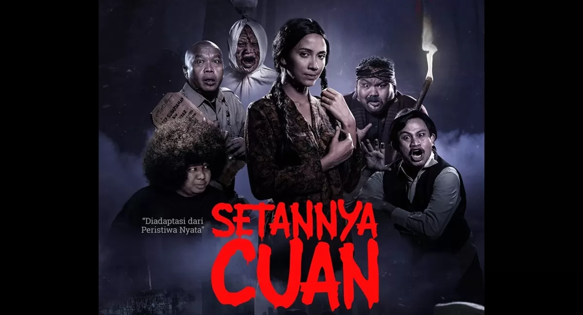 Poster film horor komedi bertajuk 'Setannya Cuan yang jadi karya terakhir Babe Cabita sebelum meninggal dunia (Instagram/setannyacuan)