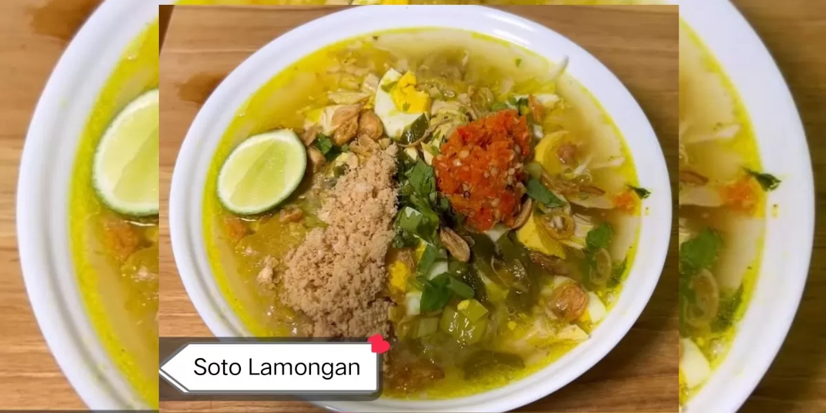 Soto Lamongan, memiliki cita rasa yang Autentik  (Youtube/@CeceromedKitchen_1228)