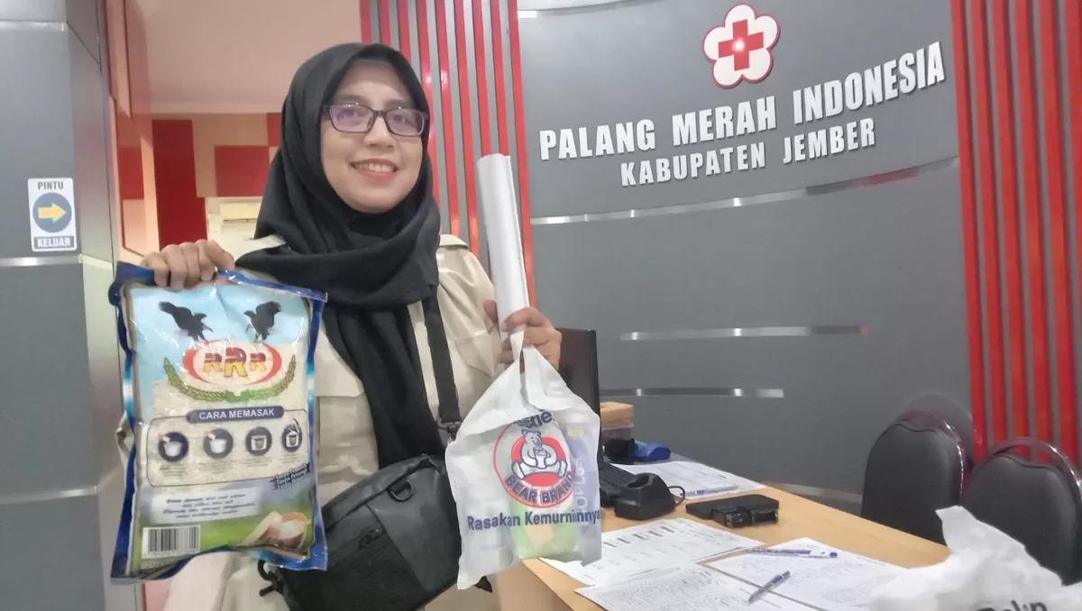 Donor darah di PMI Jember makin diminati, program suvenir beras dongkrak partisipasi warga (Dok. PMI Jember )