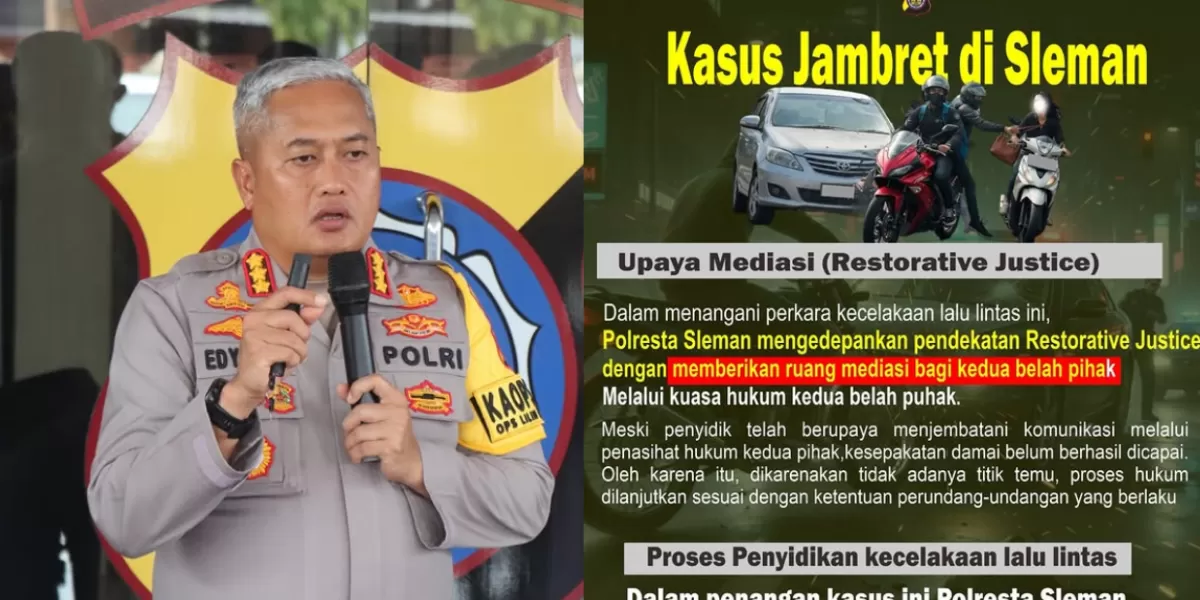 Edy Setyanto menyampaikan 2 pernyataan usai dirinya dinonaktifkan sebagai Kapolresta Sleman. (Instagram/polrestasleman)