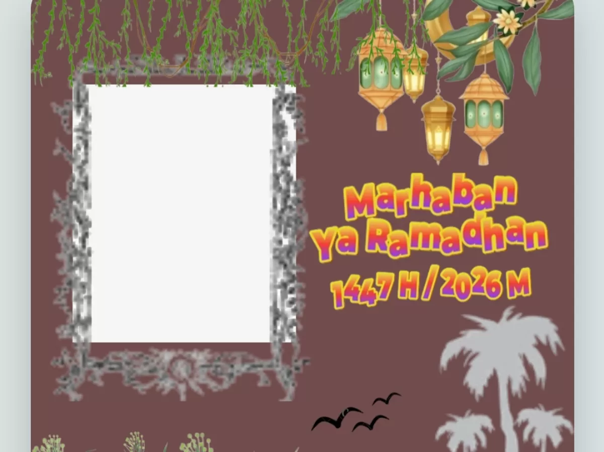 Twibbon Menyamb Ramadhan 2026. (Twibbonize.com/Mahirah)