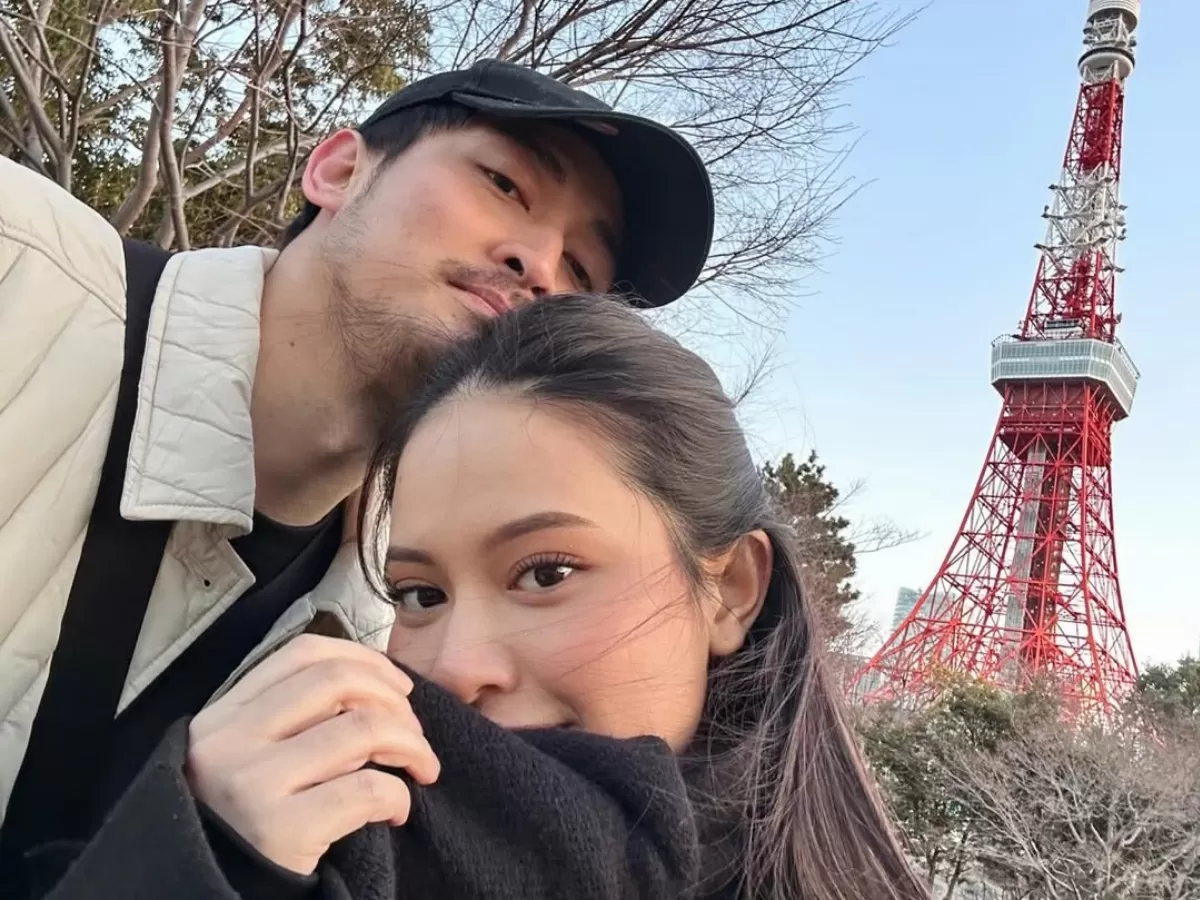 Babymoon Lutfhi Aulia dan Hanggini di Jepang. (Instagram/@lutfiaulia)
