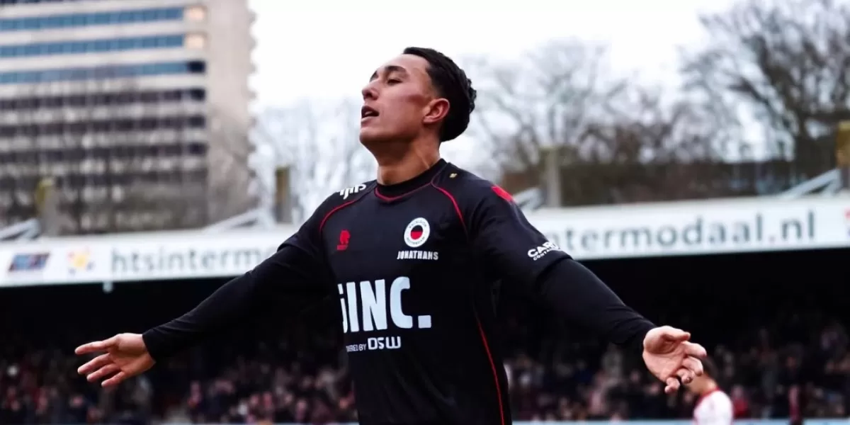 Miliano Jonathans tampil efektif sebagai supersub dan hanya butuh 11 menit untuk mencetak gol penting bagi Excelsior Rotterdam. (Instagram/pemainketurunan.id)