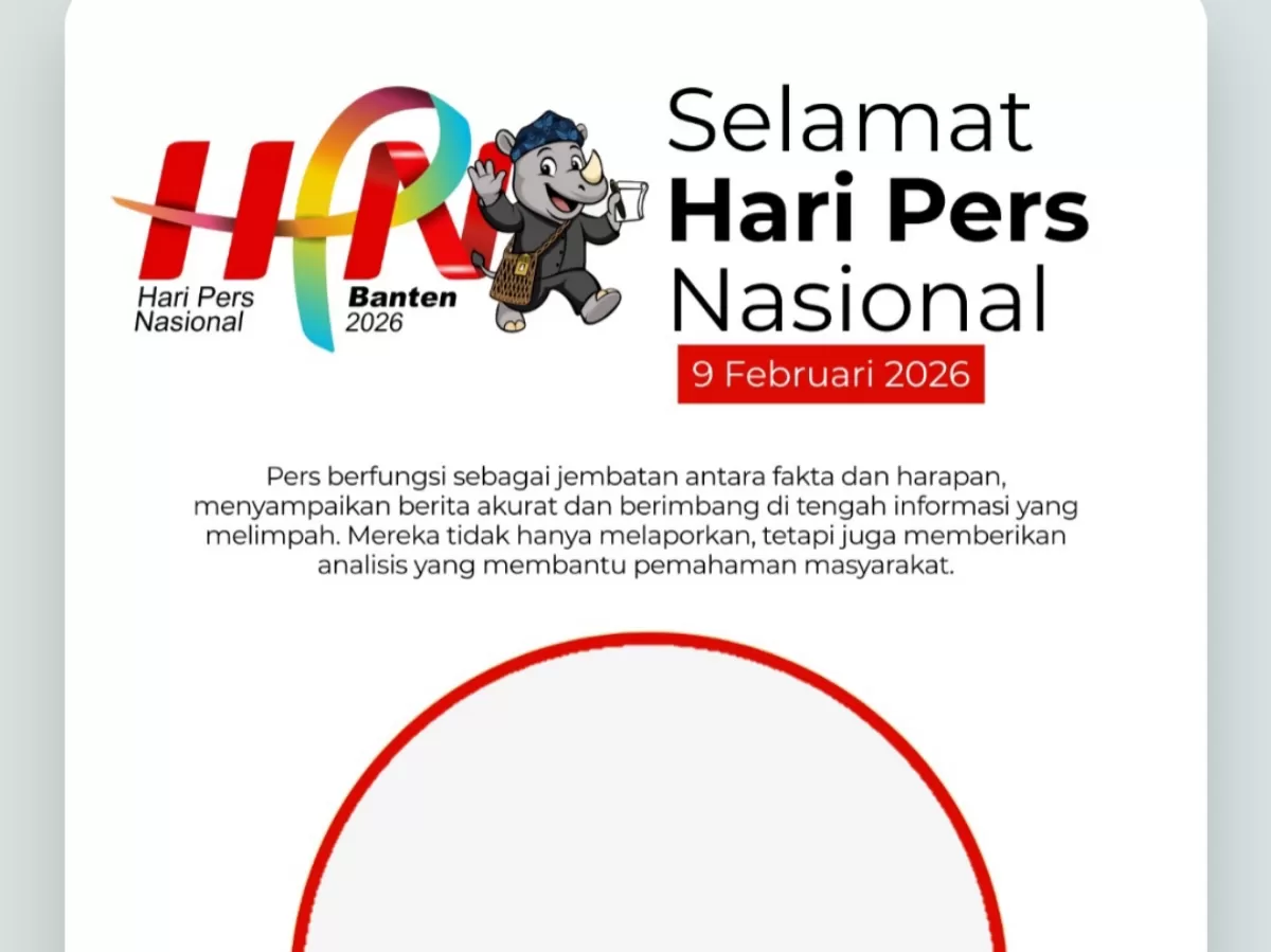 Twibbon Hari Pers Nasional 2026. (Twibbonize.com/Center Media Independent)