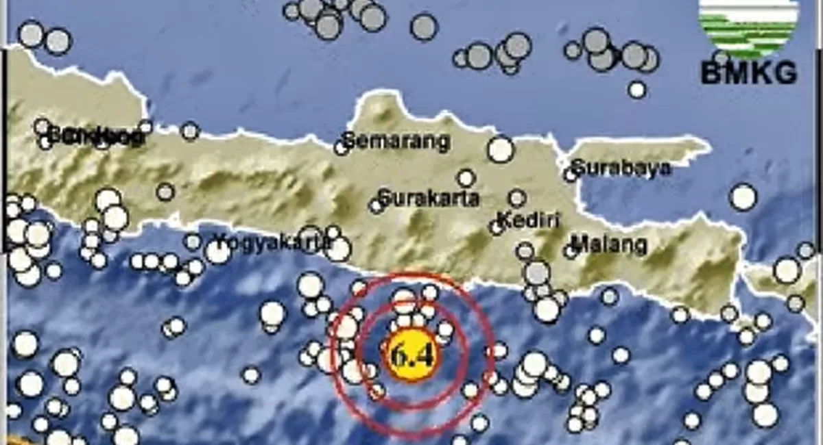 Analisis BMKG terkait gempa 6,4 SR yang mengguncang Pacitan, Jawa Timur ternyata tergolong megathrust dan tak berpotensi terjadi tsunami (Instagram/infobmkg)