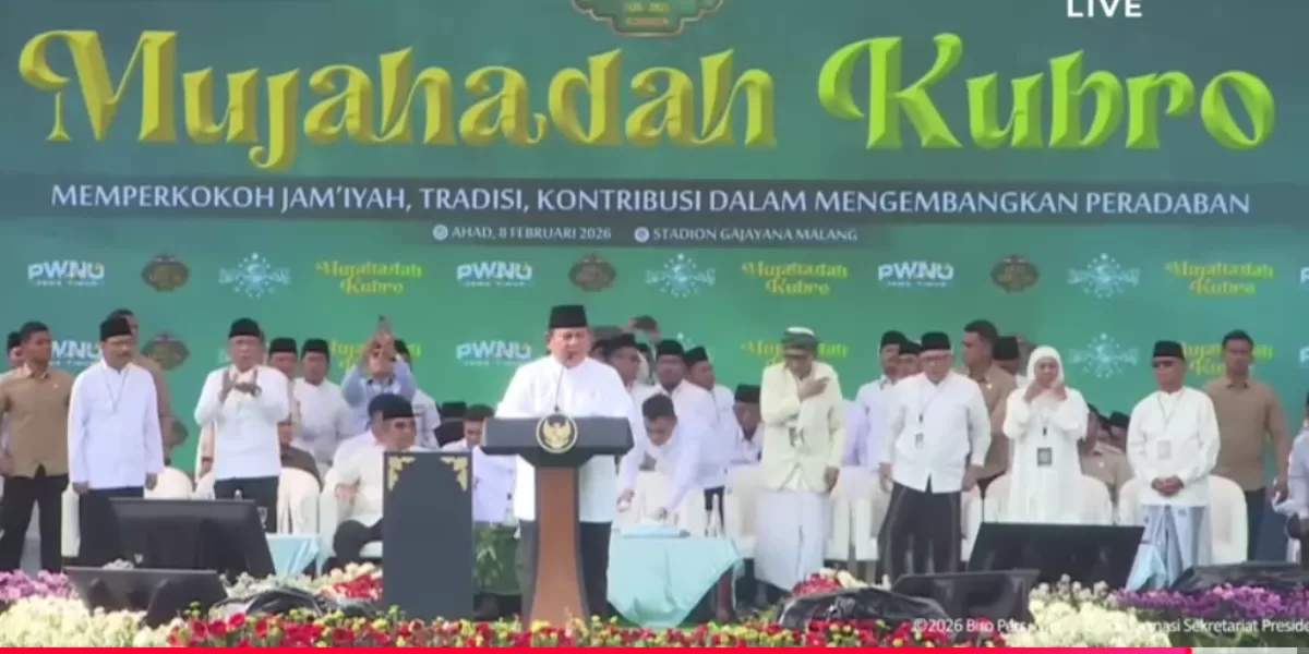 Prabowo hadiri Harlah 1 Abad NU  (YouTube KOMPASTV )