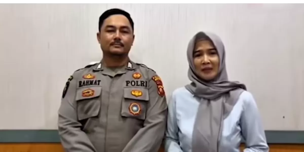 Ria dan suami saat ucapkan permintaan maaf  (YouTube KOMPASTV )