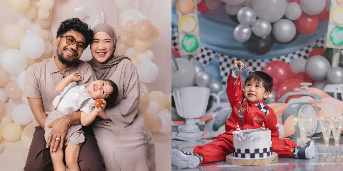 Potret ulang tahun putra Nadia Omara, Umar Zavian Nayl, yang ke-2. YouTuber 14 juta subscriber ini berikan sebait doa ini. (Instagram/nadiaomara)