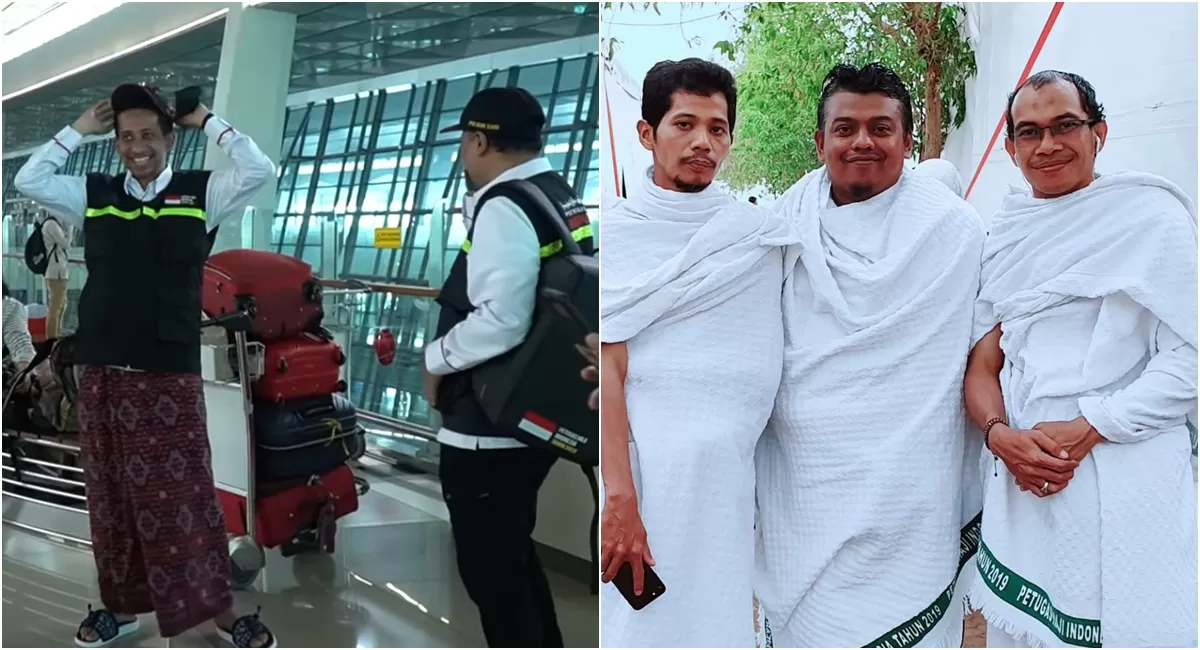 Potret HabibJafar hingga jurnalis sekaligus presenter Benu Buloe saat menjalankan amanah menjadi Petugas Haji (Kolase YouTube Jeda Nulis dan Instagram @benubuloe)