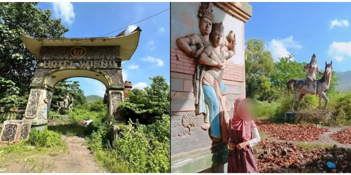 Gerbang Hotel Wisnu yang masih berdiri kokoh (Instagram @pesonajember)