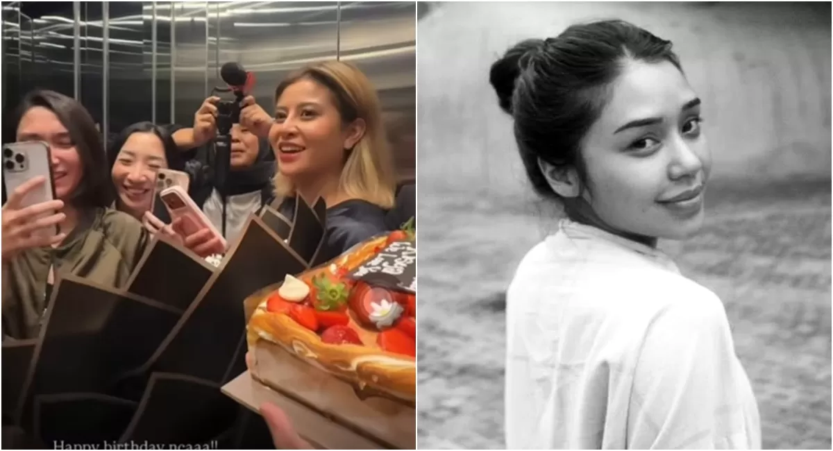 Momen Keanu Angelo, awkarin bersama geng hanampol rayakan ulang tahun sahabat, suara tangis dari video unggahan Dara Arafah dikatikan warganet dengan Lula Lahfah (kolase Instagram/daraarafah/lulalahfah)