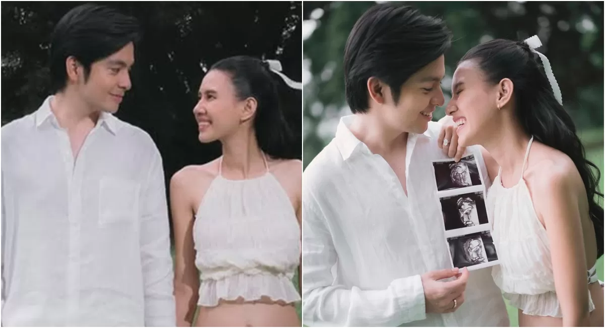 Potret Shenina Cinnamon pamer baby bump dalam foto maternity shoot sembari merayakan anniversary pernikahan dengan Angga Yunanda (Instagram/angga)