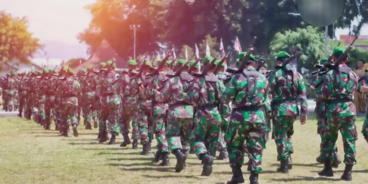 TNI di pusat pelatihan bersiap diberangkatkan ke Gaza (YouTube KOMPASTV )