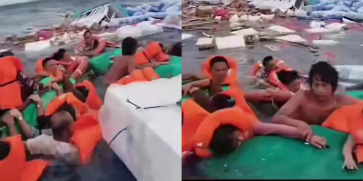 Korban kecelakaan KM Cahaya Intan  (Instagram @lambe_undercover)