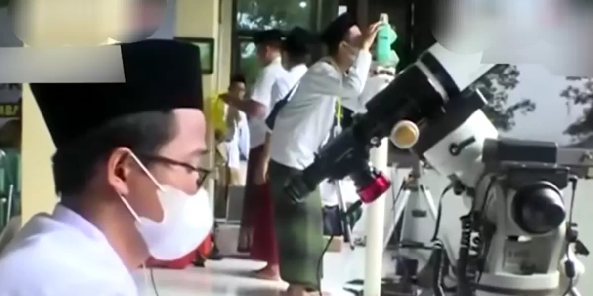 Metode pengamatan hilal  (YouTube KOMPASTV )