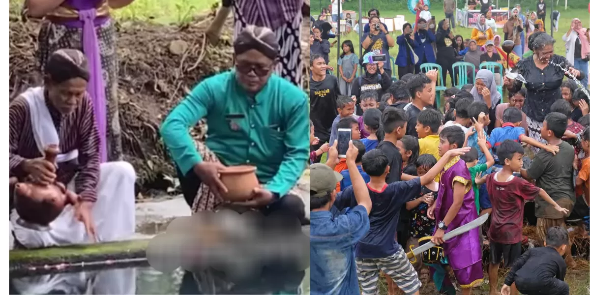 Tradisi Bajong Banyu di Banjarnegoro, Magelang  (YouTube KOMPASTV )