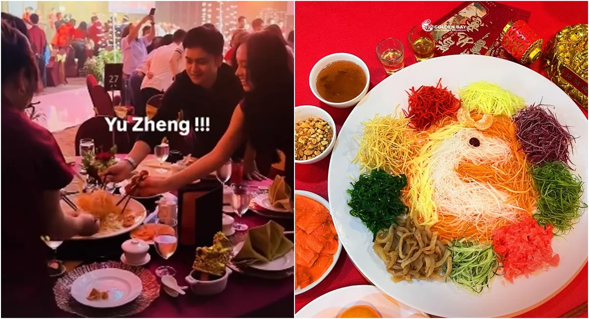 Potret Lyodra yang ikut rayakan tahun baru imlek bersama keluarga dan teman-teman Randy Martin termasuk menyamtap hidangan Yusheng (Instagram/lyodraofficial)