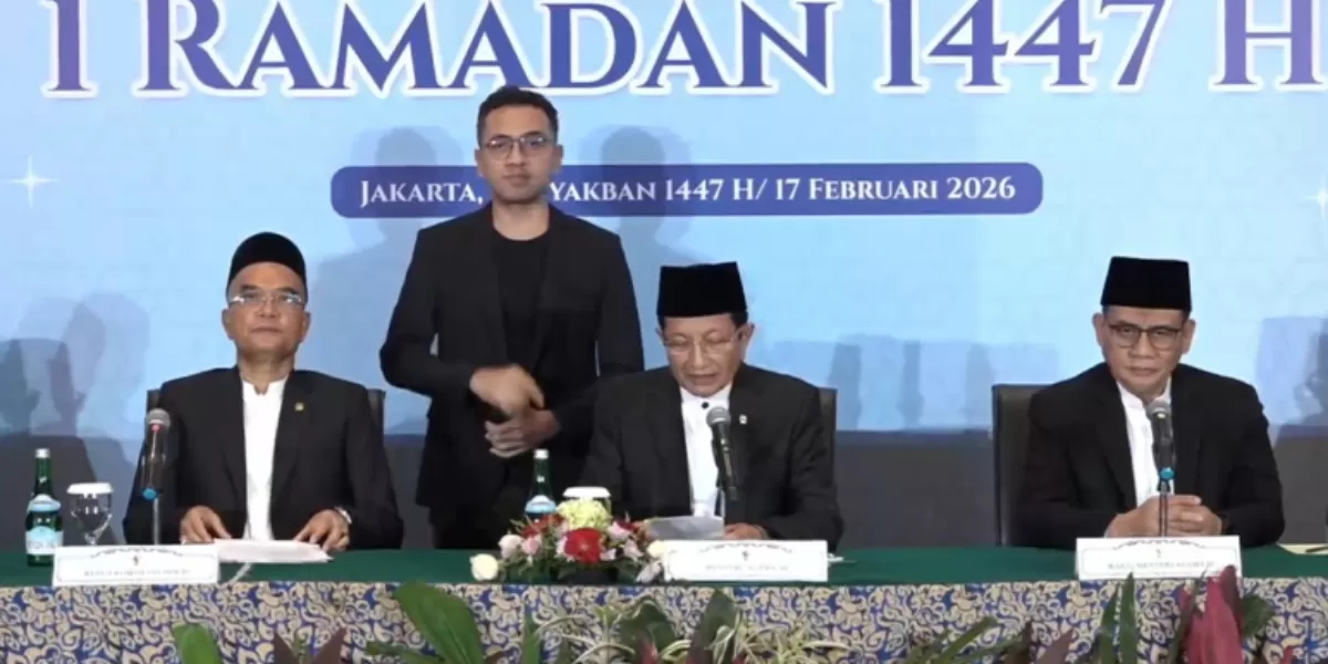 Pengumuman hasil isbat 1 Ramadhan 1447 H. (YouTube/Kementerian Agama)