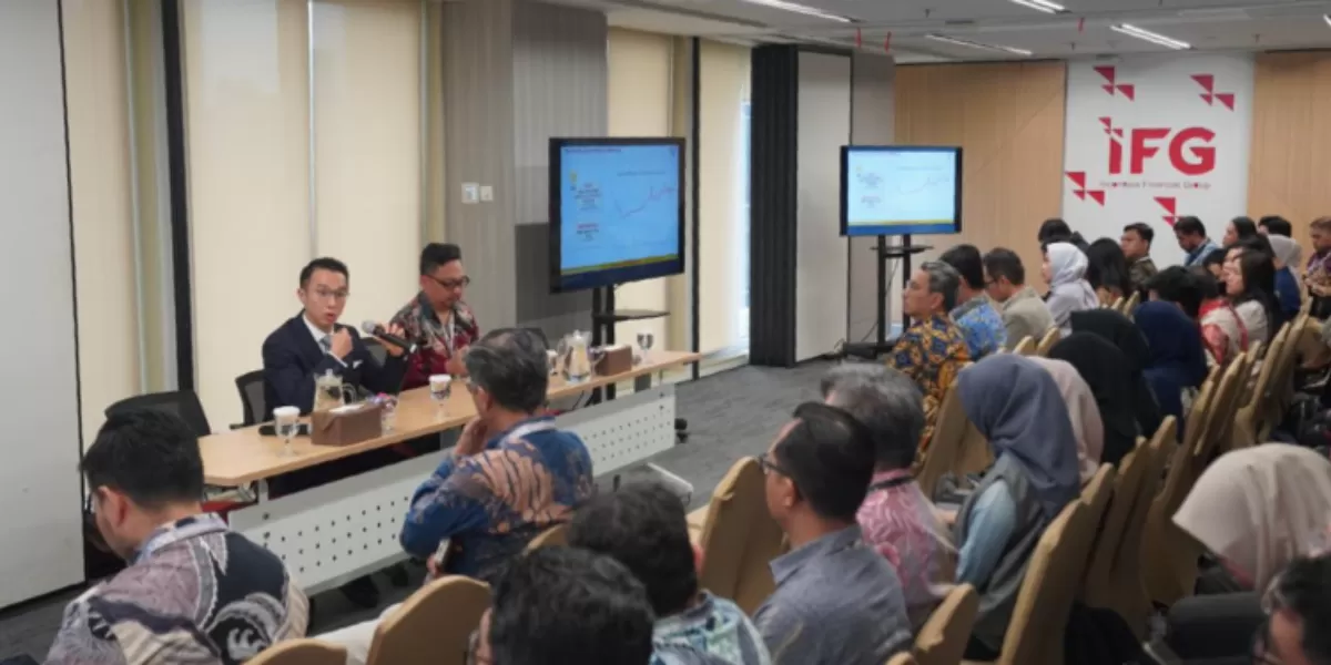 Indonesia Financial Group (IFG) menyelenggarakan sharing session bertema &ldquo;Bridging Financial Centres: Pathways in Insurance and Capital Markets&rdquo;. (Dok. IFG)