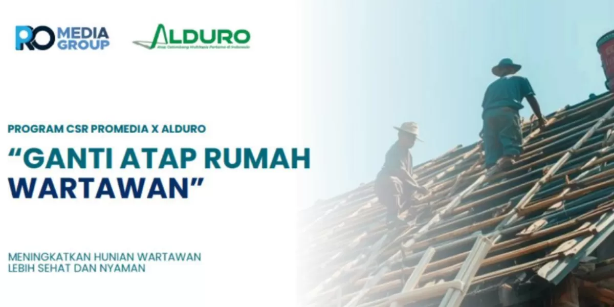 Program ganti atap rumah wartawan Promedia Group dan Alduro. (Dok. Promedia)