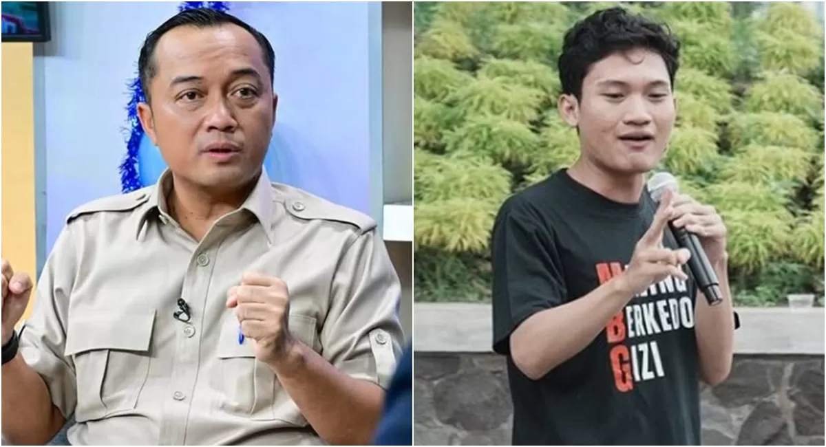 Potret Mensesneg Prasetyo Hadi tanggapi teror terhadap Tiyo Ardianto, Ketua BEM UGM yang diteror usai kritik pemerintah (kolase Instagram/prasetyo_hadi28/tiyoardianto_)