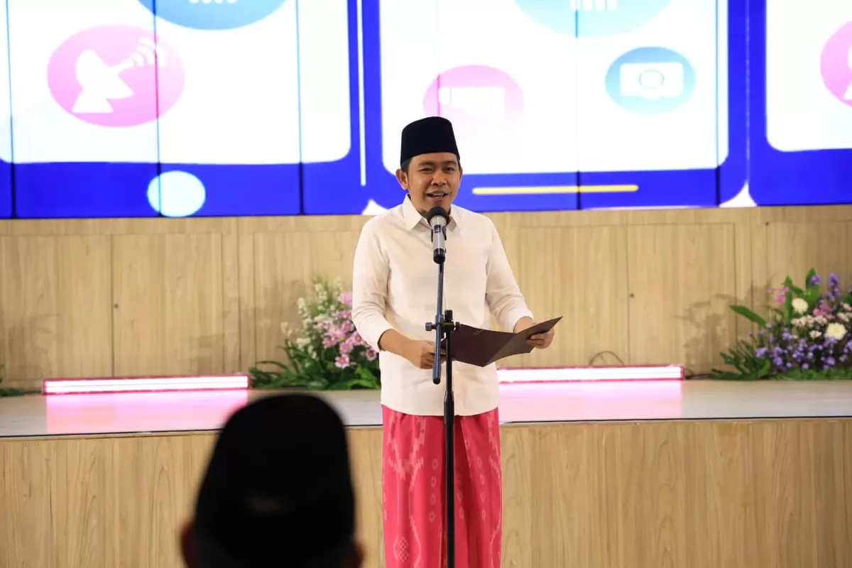 Bupati Jember Muhammad Fawait saat memberikan paparan. (Dok Diskominfo Jember)