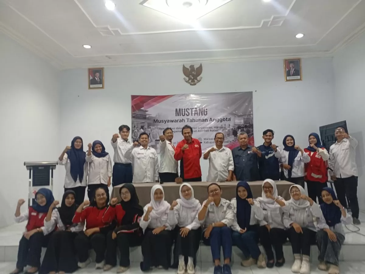 Korps Sukarela (KSR) PMI Unit Markas Kabupaten Jember resmi menyelenggarakan Musyawarah Tahunan Anggota (Mustang) pada Sabtu, 21 Februari 2026.  (Dok. PMI Jember)