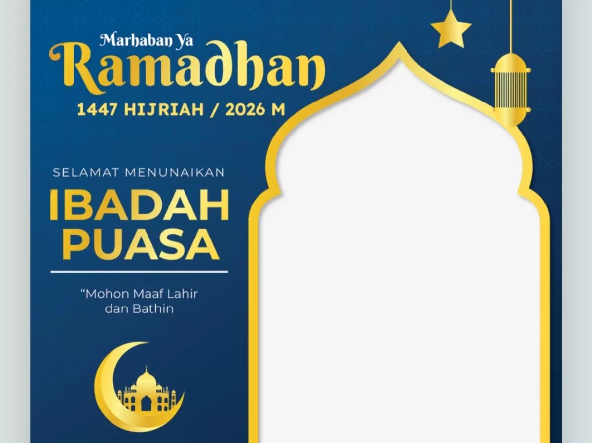 Twibbon Ramadhan 1447 Hijriah. (Twibbonize.com/reviewsteknologiku.tech)