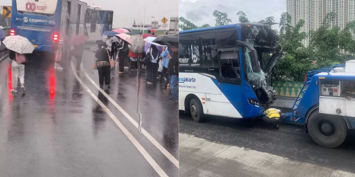 Deretan fakta termasuk penyebab kecelakaan Transjakarta Koridor 13 (Kolase X @ameleezuy, @Koridor13B)