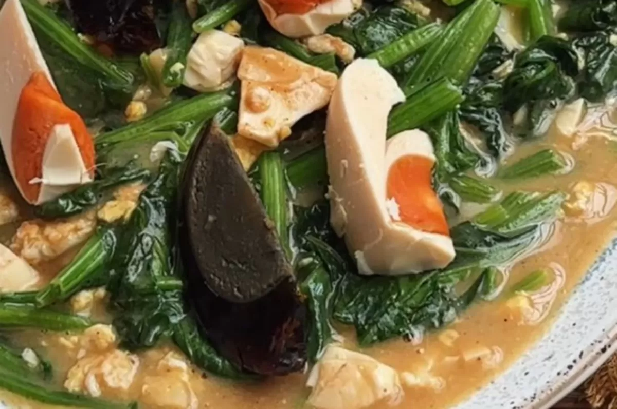 Resep Tumis Pocai Telur 3 Rasa (IG @martinpraja)