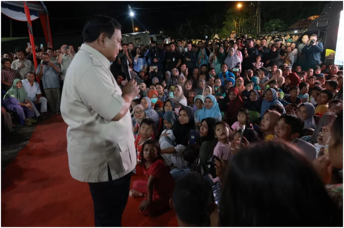 Pemerintah Indonesia menegaskan komitmennya untuk hadir di sisi masyarakat sejak bencana banjir bandang dan longsor melanda Aceh, Sumatra Utara, dan Sumatra Barat pada akhir November 2025. (Tim Media Presiden Prabowo Subianto)