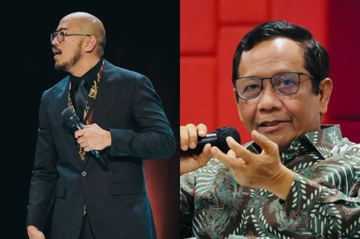 Eks Menko Polhukam Mahfud MD siap bela Pandji Pragiwaksono (Instagram @panji.pragiwaksono - @mohmahfudmd)
