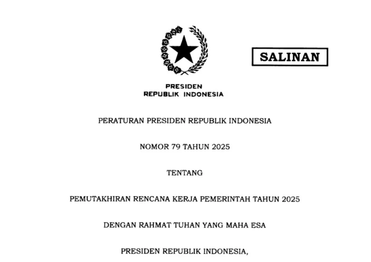 Kanaikan gaji PNS salah satu program prioritas dalam RKP 2025 (Perpres No 79 Tahun 2025)