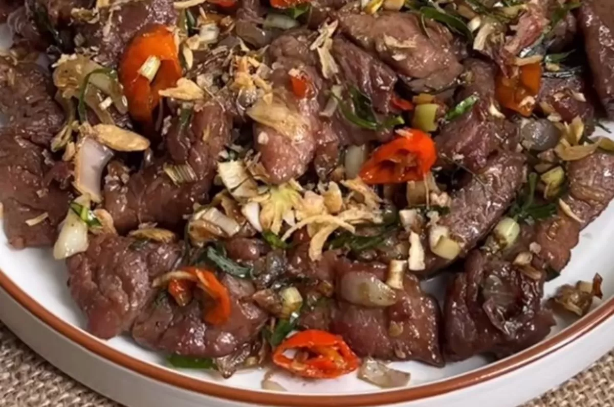 Resep Daging Tumis Serai (IG @martinpraja)