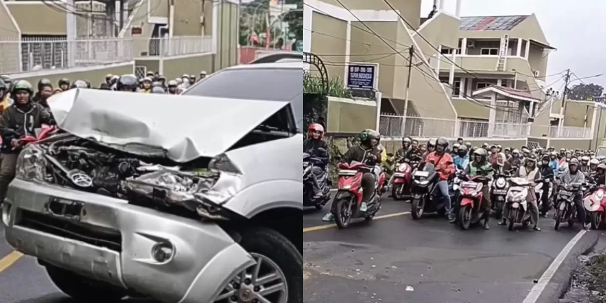 Menyoroti insiden viral terkait kecelakaan truk bermuatan berat yang kehilangan tenaga saat melewati jalan Tanjakan Yapan di Depok, Jawa Barat.  (Instagram.com/@undercover.id)